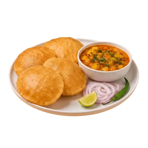 Poori Bhaji (4 Pooris)