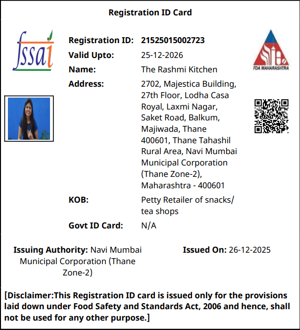 FSSAI Certificate